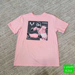 Messi Collection youth short sleeve t-shirt pink size L